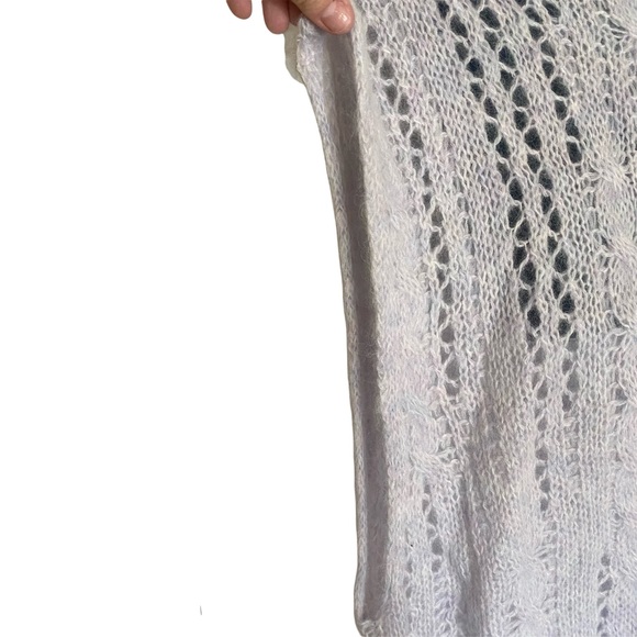 Free People M/L Sugar Cloud Wool Alpaca Blend Knit Pirouette Tunic Sweater - Picture 8 of 16